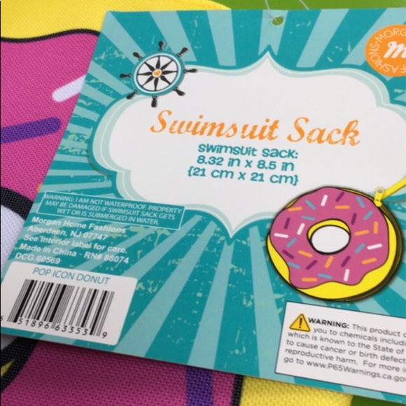 9” pouch zipper sack Sprinkle Donut makeup bag or? - Picture 4 of 5